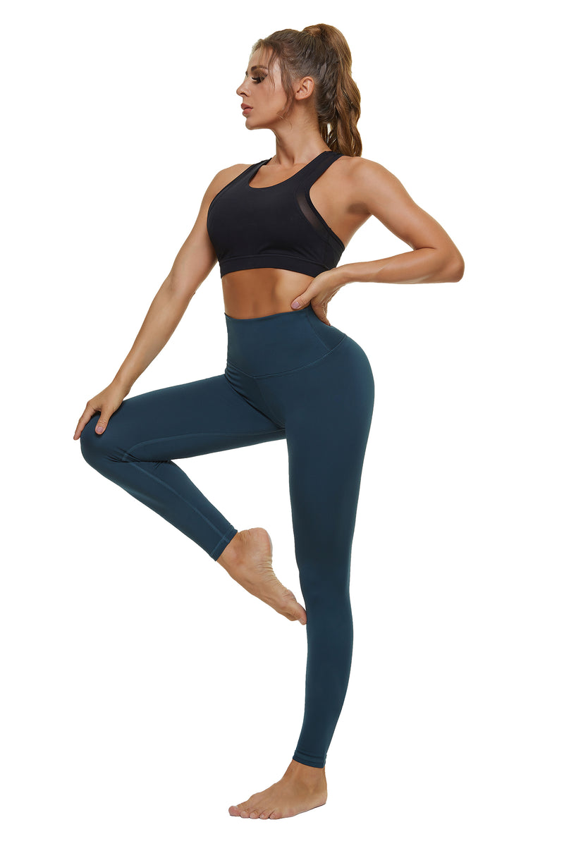 HIGH WAIST YOGA PANTS DUCK GREEN 2.0